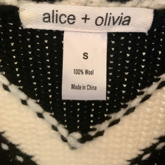 Alice & Olivia Chevron Tie Sweater - Picture 11 of 12